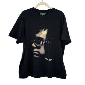 Teddy Fresh Elton John Black Graphic T-Shirt, L